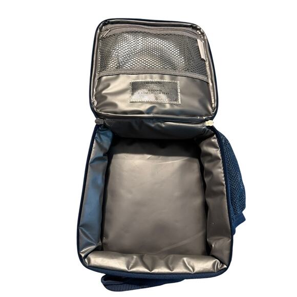 Pottery Barn Kids Dragon Lunch Box Blue Green with Wings Cute Monster Face - Picture 8 of 11